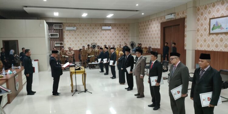 Sembilan Pejabat Eselon II Dilantik Sekda Mesuji