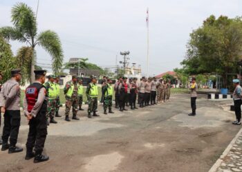 Polisi, TNI, dan Satpol PP Patroli Bareng di Mesuji