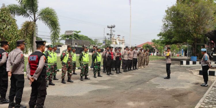 Polisi, TNI, dan Satpol PP Patroli Bareng di Mesuji