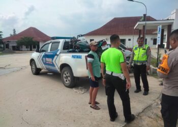 Tragis! Kecelakaan Lalu Lintas Di Jalan Poros Desa Brabasan, Satu Orang Meninggal Dunia