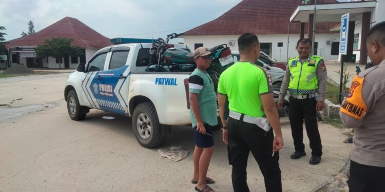 Tragis! Kecelakaan Lalu Lintas Di Jalan Poros Desa Brabasan, Satu Orang Meninggal Dunia