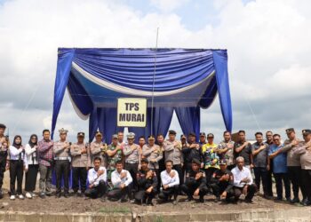 Polres Mesuji Simulasikan PAM TPS Oprasi Mantab Brata Krakatau 2024