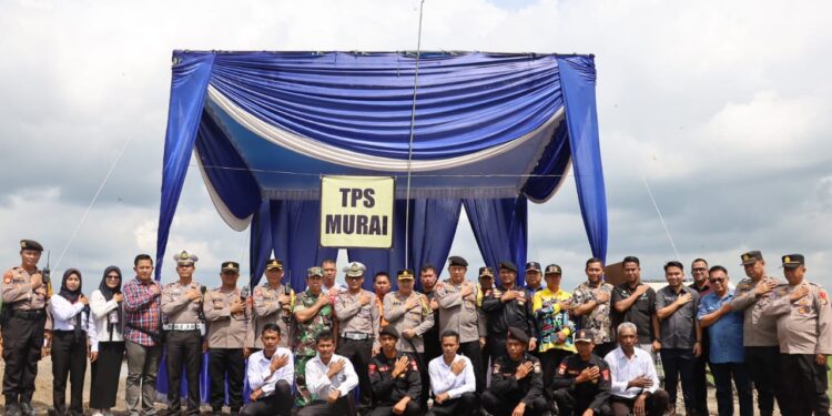 Polres Mesuji Simulasikan PAM TPS Oprasi Mantab Brata Krakatau 2024