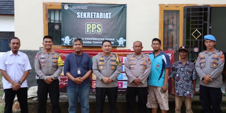 Kapolres Mesuji Tinjau Persiapan Pemilu di Kantor PPK dan PPS