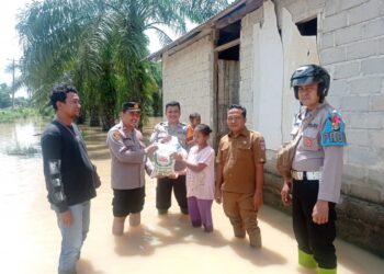 Sungai Way Serdang Meluap, Rumah Warga Terendam Hampir Selutut