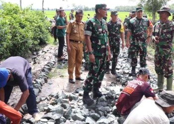 Tim Wasev Ster Mabes TNI AD Kunjungi Makodim 0411/KM dan Tinjau Langsung Lokasi TMMD 119
