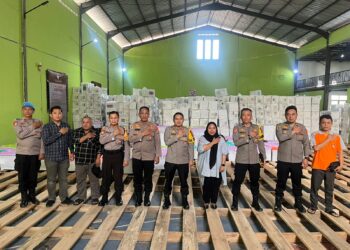 Persiapan Pleno Provinsi, Kapolres Mesuji Cek Kondisi Logistik Pemilu
