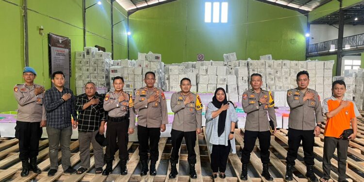 Persiapan Pleno Provinsi, Kapolres Mesuji Cek Kondisi Logistik Pemilu