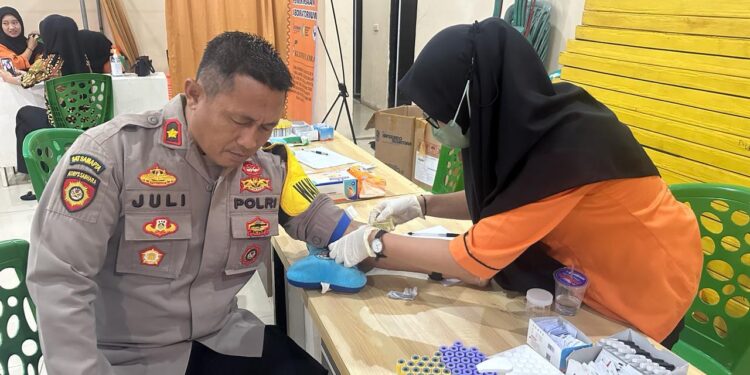 Kesehatan Personel Polres Mesuji di Periksa Berkala