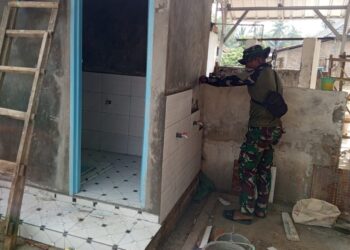 Jelang Ramdhan, Sarana Berwudhu dan MCK Mushola Al Ikhlas di Geber Sampai Lembur