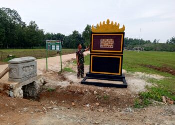Satgas TMMD 119 Kodim 0411/KM Bikin Tugu Prasasti di Titik Nol Kampung Gunung Haji