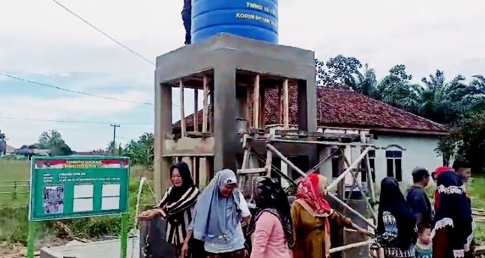 Berkat TMMD 119 Kodim 0411/KM, Air Bersih Mudah Didapat