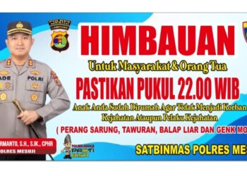 Kapolres Mesuji Himbau Para Orang Tua Pastikan Anaknya Dirumah Saat Pukul 22:00 WIB