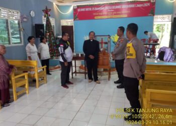 Jum’at Agung di Sejumlah Gereja Tanjung Raya Dijaga Polisi