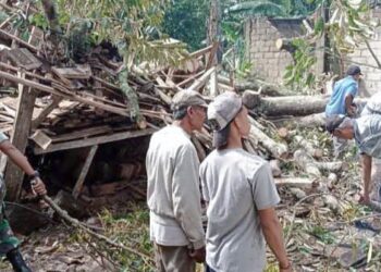 4 Desa di Kecamatan Jabung di Terjang Puting Beliung