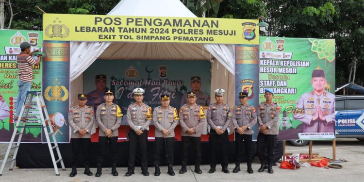 Pos Yan dan Pos Pam Polres Mesuji Siap Hadapi Arus Mudik Lebaran