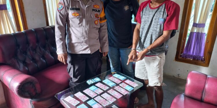 Pencuri di Bujung Buring Baru Mesuji Simpan Uang Palsu Belasan Juta Rupiah di Kontrakan