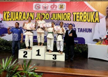 Siswi SMK Negeri 1 Simpang Pematang Juara 3 Nasional Judo Junior