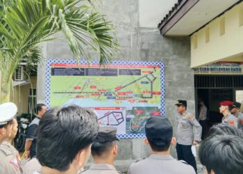 Jelang WSL Krui Pro 2024, Polres Pesibar Cek Kesiapan Anggota