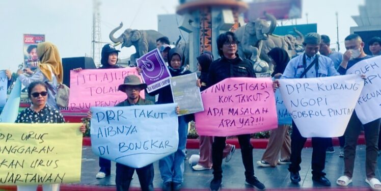 Koalisi Pers Lampung : Revisi UU Penyiaran Mengancam Kemerdekaan Pers