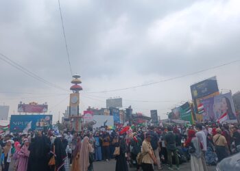 Ratusan Polisi Kawal Aksi Solidaritas Bela Palestina di Bandar Lampung