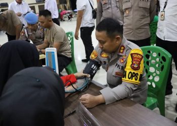 150 Pendonor Darah di Mesuji Ikut Baksos Peringatan HUT Bhayangkara