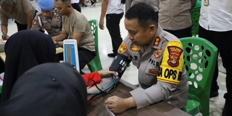 150 Pendonor Darah di Mesuji Ikut Baksos Peringatan HUT Bhayangkara