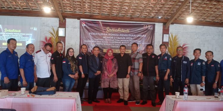 KPU Lampung Timur Sosialisasikan PKPU ke Organisasi Pers