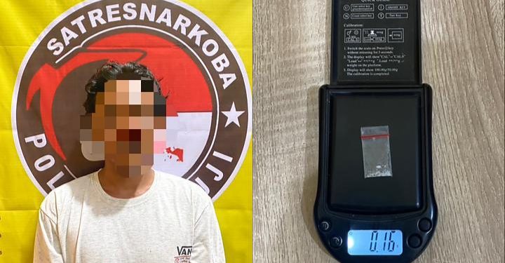 Polisi Tangkap Pria Sedang Nyabu di Pagi Hari