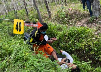 Polisi Menggelar Rekonstruksi Pembunuhan Siswi SMKN 1 Tanjung Raya