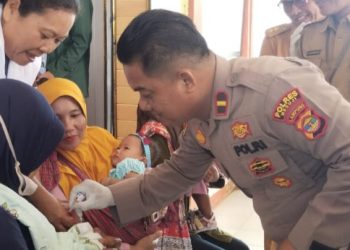 Sepekan Penuh Kawal Imunisasi Polio di Mesuji Timur
