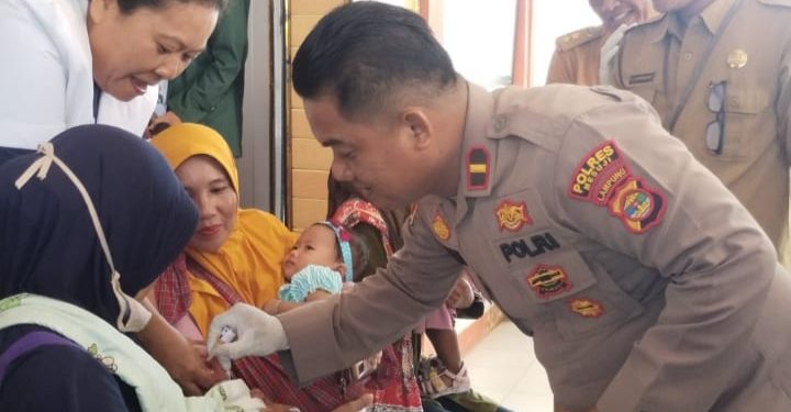 Sepekan Penuh Kawal Imunisasi Polio di Mesuji Timur