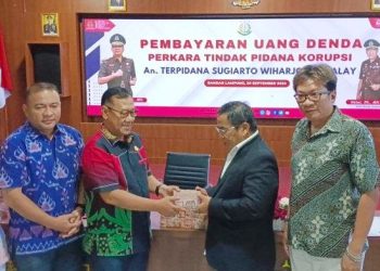 Koruptor APBD Lampung Timur Alay Bayar Denda, Sisa Rp 67 Miliar Masih Belum Terbayar