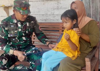 Satgas TMMD Bawa Layanan Sehat ke Sukanegara