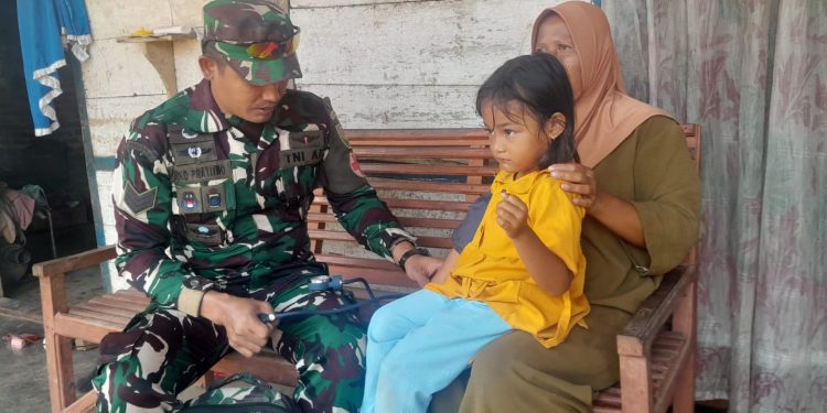 Satgas TMMD Bawa Layanan Sehat ke Sukanegara