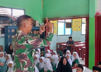 Satgas TMMD Bina Karakter Siswa RA Darussalam