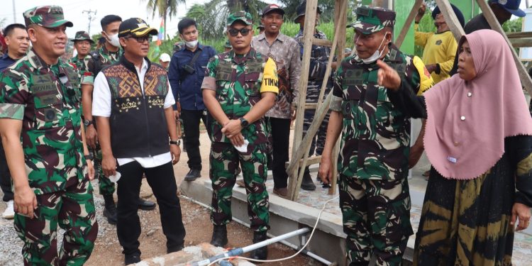 Tim Wasev Itjenad Tinjau TMMD Reguler ke-125 di Lampung Tengah
